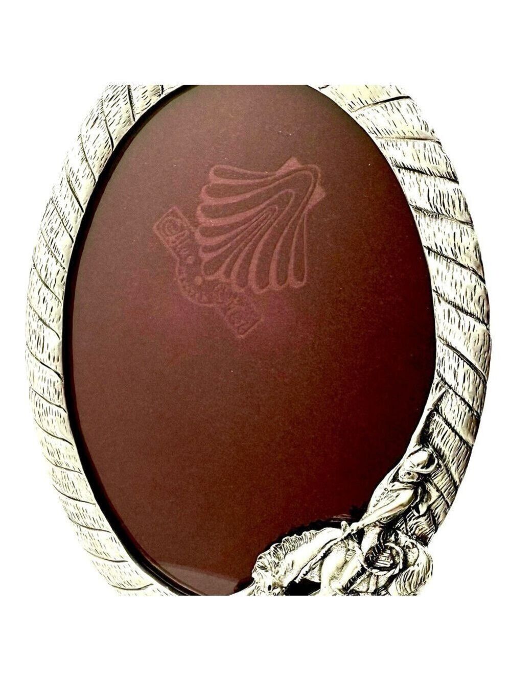 Vintage Rodeo Cowboy Fine Pewter Oval Frame – Blue Mist Pewter 1997 - Canada